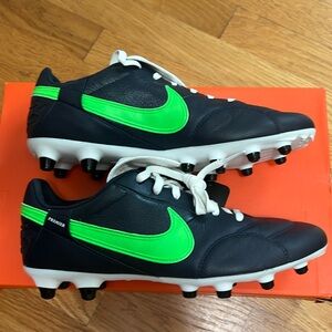 Nike Premier III FG cleats, Blue / Green, Men’s Sz 7.5